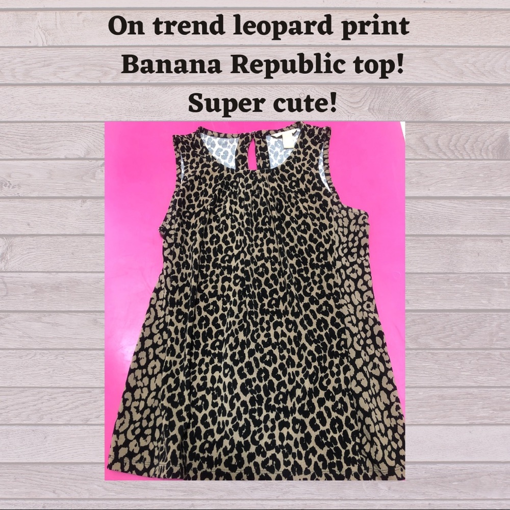 Banana Republic- Leopard top